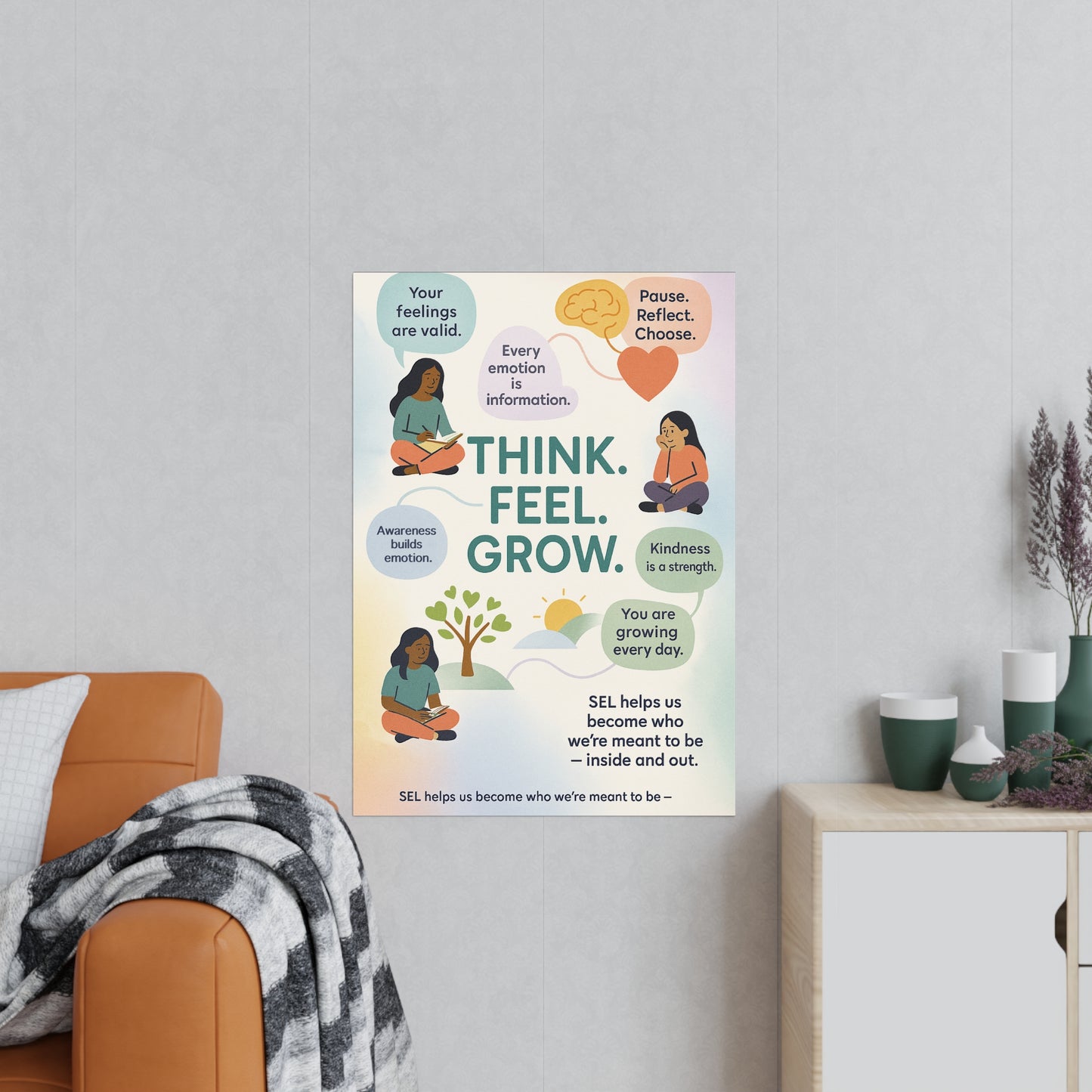 Think. Feel. Grow. Poster