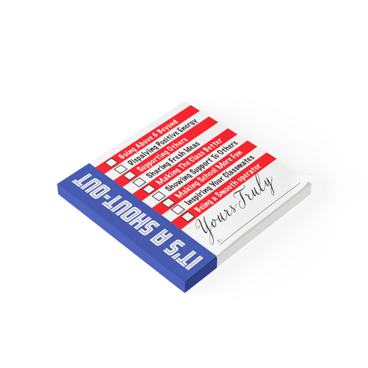 It's A Shout-Out Motivational Sticky Note Pad