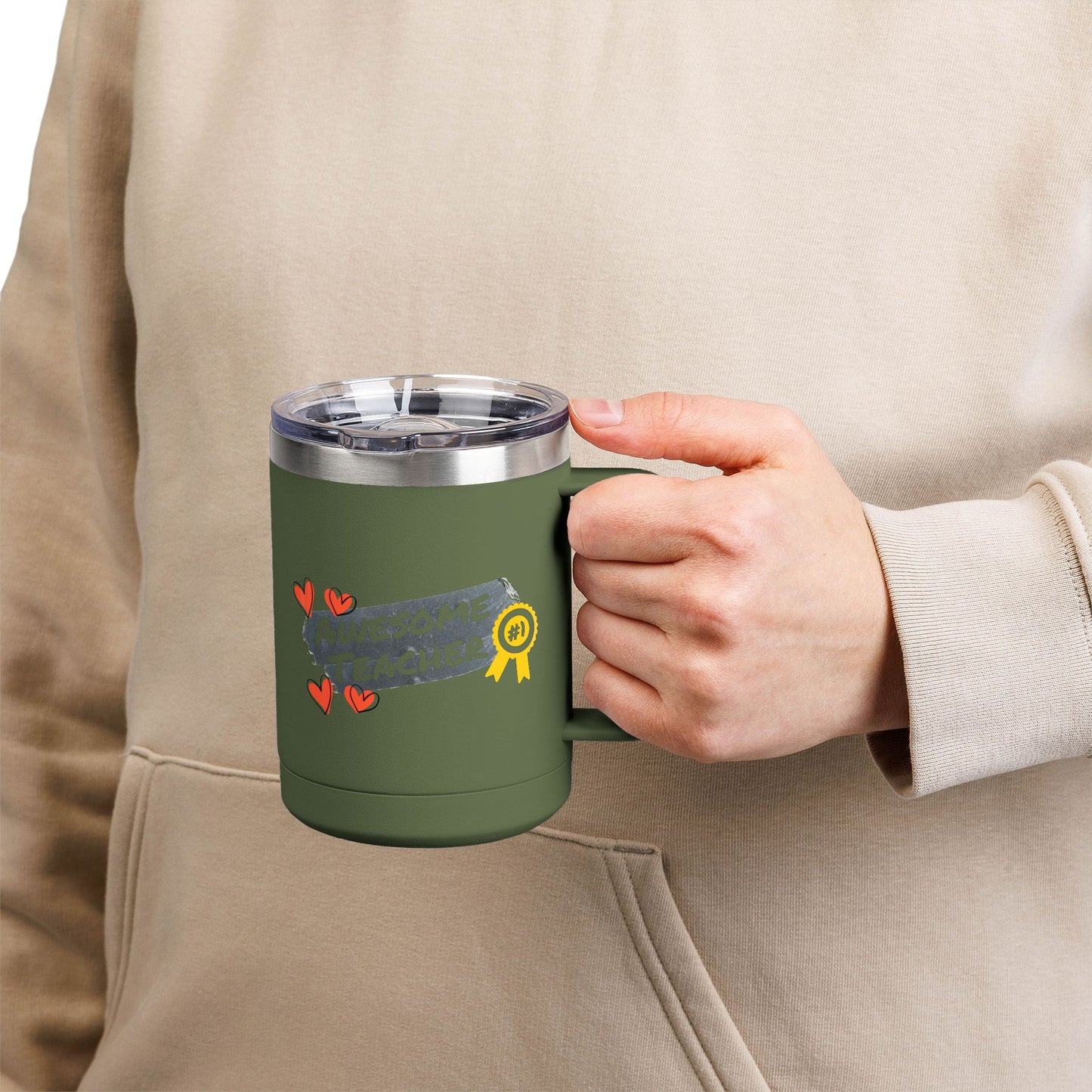 Awesome Teacher 15oz Coffee Mug Thermos