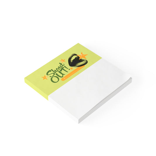 Shout Out Motivational Sticky Note Pad