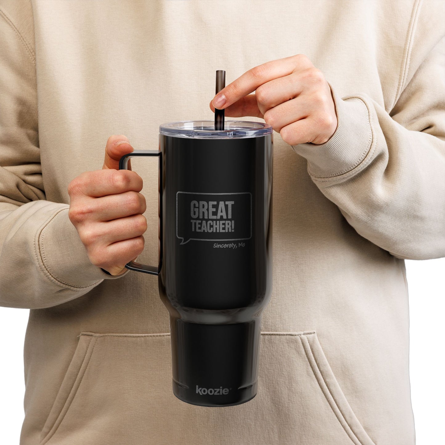 Great Teacher! Engraved Insulated 40 oz Tumbler