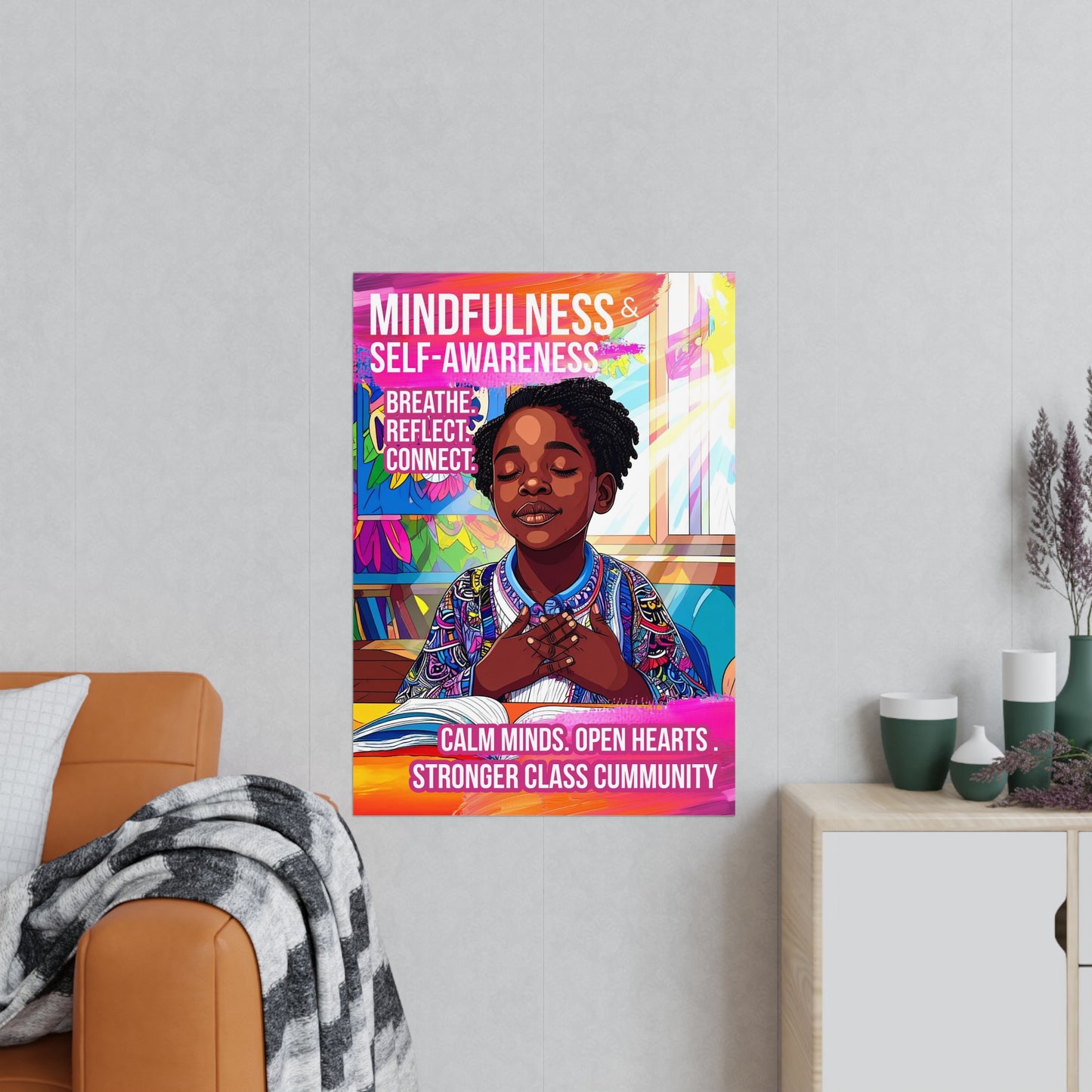 Mindfullness Girl Poster