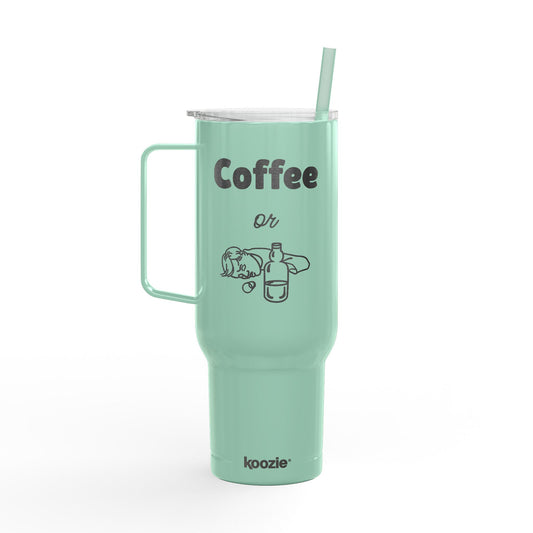 Coffee or X Engraved Insulated 40 oz Tumbler