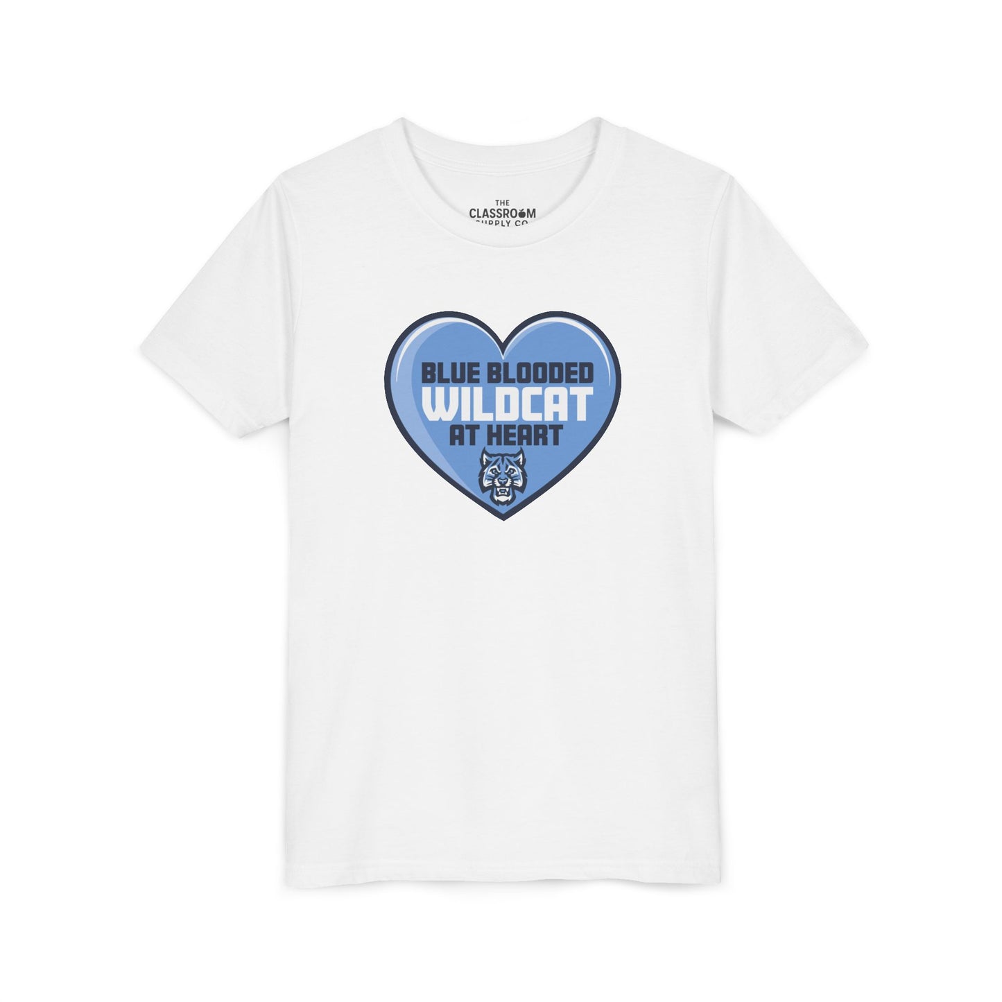 Blue Blooded Wildcat at Heart Youth Tee