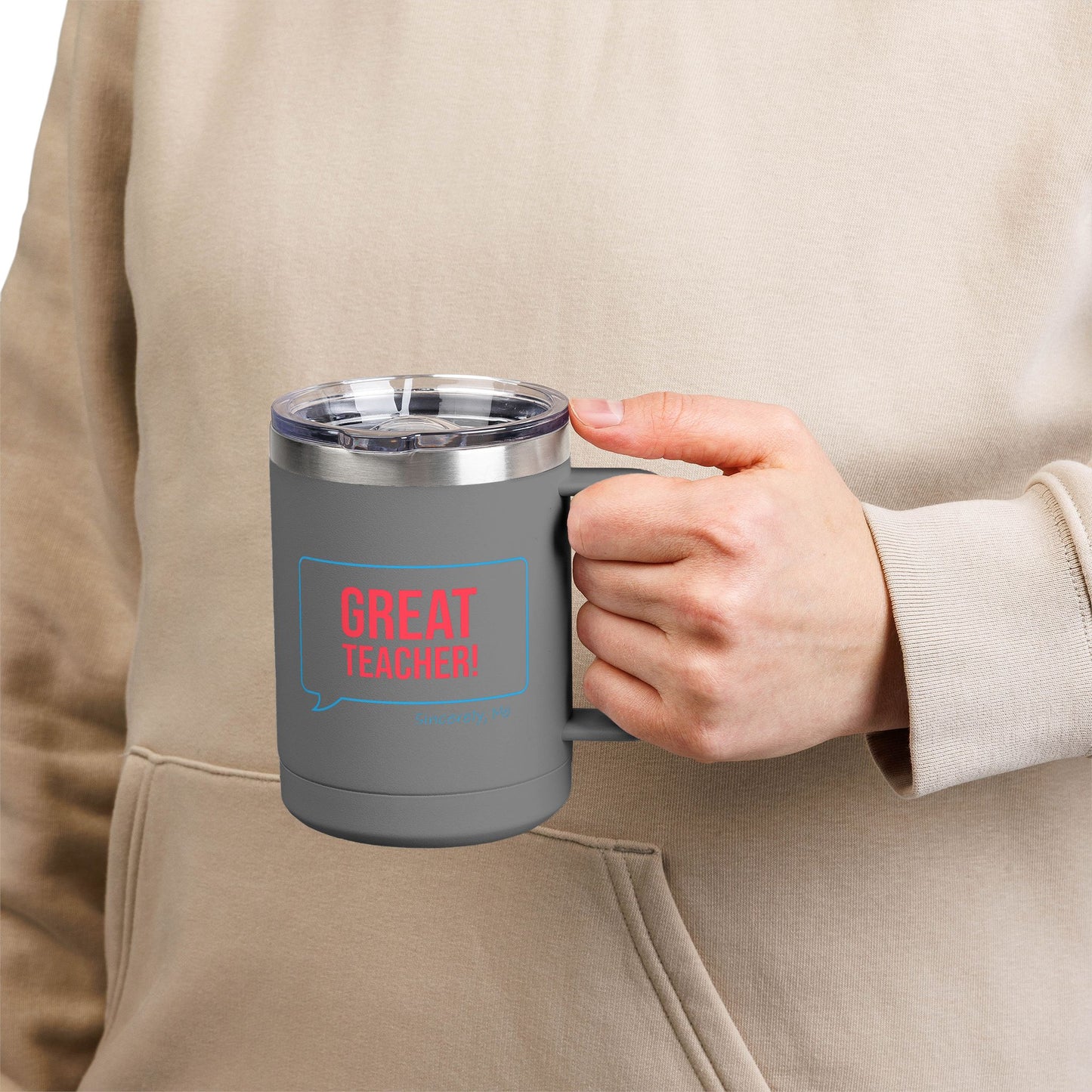 Great Teacher 15 oz Coffee Mug Thermos