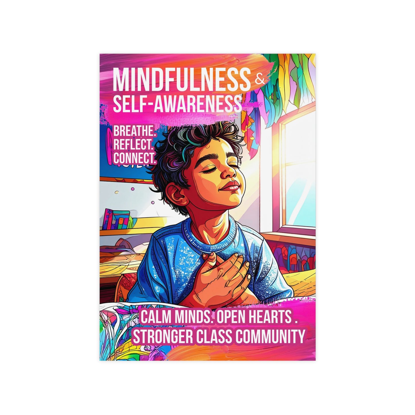 Mindfulness Boy Poster