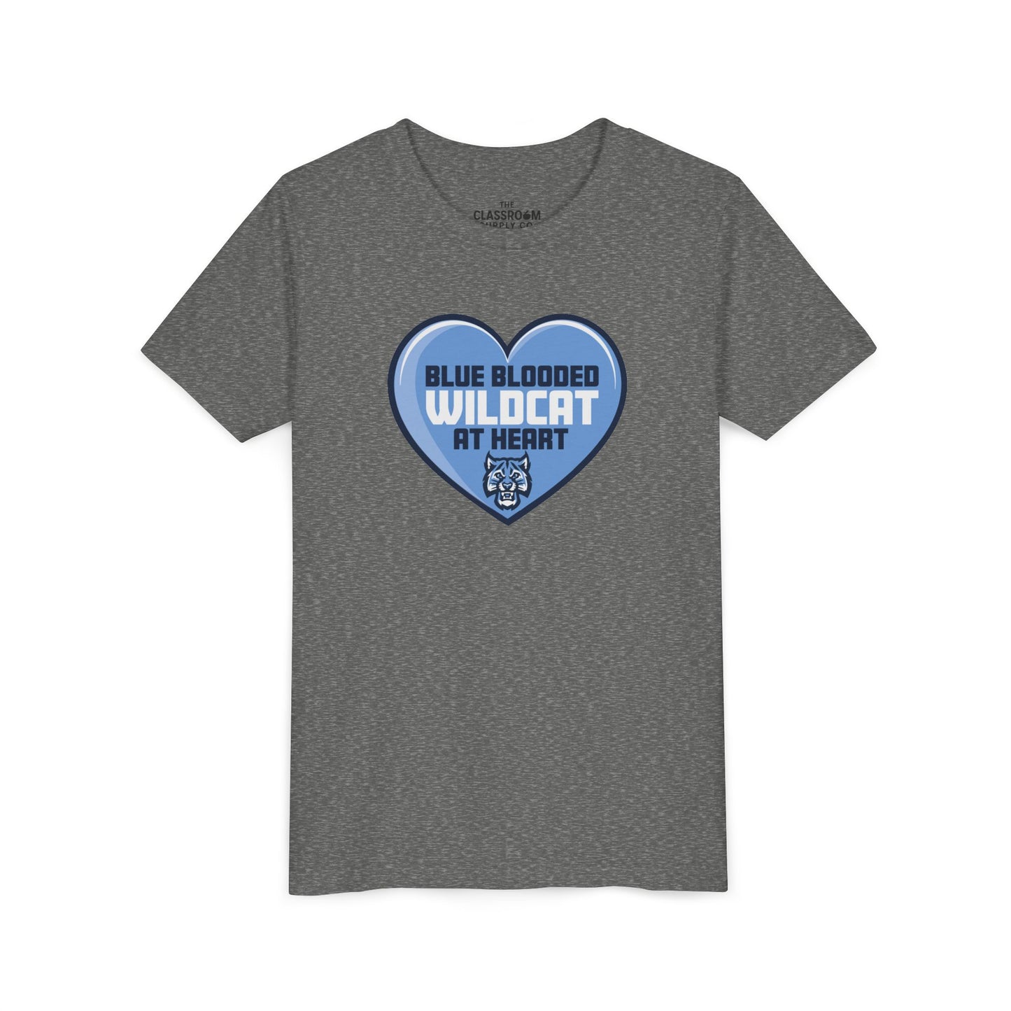 Blue Blooded Wildcat at Heart Youth Tee
